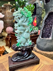Thần Long Hộ Chủ Ngọc Phỉ Thúy Biểu Tượng Uy Quyền, Trấn Trạch Bảo An Và Chiêu Tài Bứt Phá
