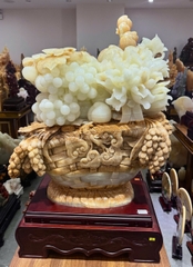Giỏ Hoa Phú Quý Ngọc Onyx Kiệt Tác Đại Trạch Chiêu Tài Nạp Phúc