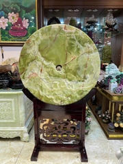 Đồng Tâm Ngọc Onyx Xanh Mộc Khí Hưng Vượng, Tụ Sinh Khí Chiêu Tài
