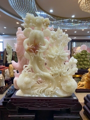 Nhân Sâm Như Ý Phú Quý Cát Tường Ngọc Onyx Huyết Tuyệt Tác Trấn Trạch Vượng Khí &amp; Chiêu Tài Đỉnh Cao