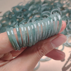 Nhẫn Cẩm Thạch Lam Ngọc Type A Tinh Tế, Thanh Lịch