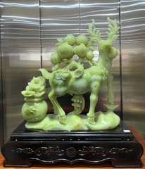 Bách Lộc Diên Niên Ngọc Onyx Xanh – Kiệt Tác Trấn Trạch Chiêu Tài, Gia Tăng Thọ Tỉnh Và Trường Thọ Thịnh Vượng