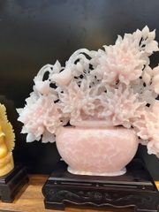 Bình Hoa Mẫu Đơn Phú Quý Hồng Ngọc Onyx Kim Ngọc Mãn Đường, Gia Đạo Cát Tường