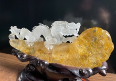 Nhất Long Thạch Anh Golden Healer Bảo Vật Trấn Trạch Bứt Phá Công Danh