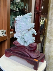 Cá Chép Liên Niên Hữu Dư Ngọc Phỉ Thuý - Quà Tặng Dư Dả Sung Túc