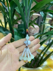 Hồ Lô Treo Xe Ngọc Cẩm Thạch Vật Phẩm Tụ Sinh Khí, Bình An & Hóa Giải Xung Sát
