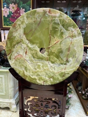 Đồng Tâm Ngọc Onyx Xanh Mộc Khí Hưng Vượng, Tụ Sinh Khí Chiêu Tài
