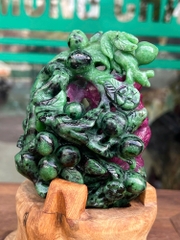 Tuổi Thân Hồng Ngọc Ruby Tự Nhiên - Trang Trí Phong Khách Cao Cấp