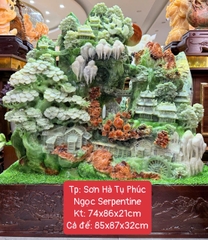 Sơn Hà Tụ Phúc Ngọc Serpentine - Sưu Tầm Cho Phòng Khách Sang Trọng