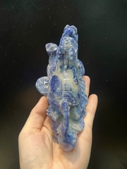 Long Quy sapphire xanh hero – Kiệt tác trấn trạch hóa sát, củng cố uy quyền và gia tăng tài vận bền vững