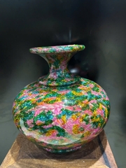 Bình Chalcedony Vân Ngọc Khổng Tước 38cm