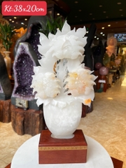 Bình Hoa Mẫu Đơn Ngọc Onyx