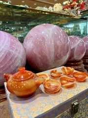 Bộ Ấm Chén Ngọc Mã Não Đỏ