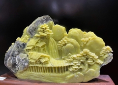 Bồng Lai Tiên Cảnh Ngọc Serpentine 44x35x12cm