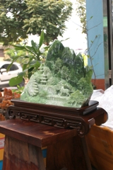 Bồng Lai Tiên Cảnh Ngọc Serpentine 52 x 40