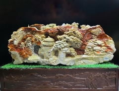 Bồng lai tiên cảnh ngọc serpentine 78x50x29cm