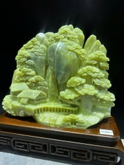 Bồng Lai Tiên Cảnh Ngọc Serpentine 40x33cm 