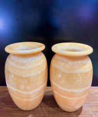 Cặp bình ngọc hoàng long 30x19cm