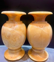 Cặp bình ngọc hoàng long 51x26cm