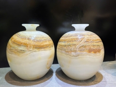 Cặp lục bình hút lộc ngọc onyx 40cm