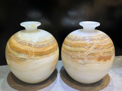 Cặp lục bình hút lộc ngọc onyx 40cm