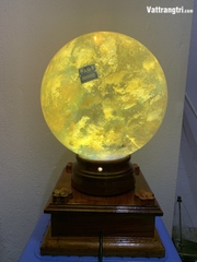 Cầu đá obisidian vàng 22cm