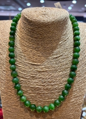 Chuỗi Vòng Cổ Ngọc Bích Xanh 10ly