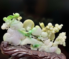 Gậy Như Ý Ngọc Phỉ Thuý Tự Nhiên - Quà Tặng Tài Lộc Như Ý
