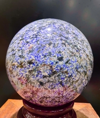 Quả Cầu Đá Sodalite 25cm Sắc Lam Trí Tuệ, Khơi Thông Viễn Cảnh