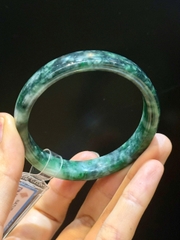 Vòng Bản Liền Ngọc Phỉ Thúy (Có Kiểm Định) Sang Trọng Quyền Quý, Vẹn Tròn Bình An