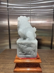 Ấn Tỳ Hưu Ngọc Onyx Xám Gia Tăng Quyền Lực