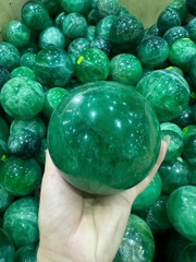 SLL Quả Cầu Ngọc Fluorit Xanh Thẫm Ngọc Tụ Khí, Kích Hoạt Tư Duy Sáng Tạo
