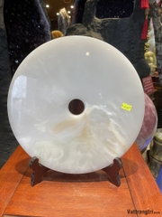 Đồng Điếu tâm ngọc onyx trắng 30cm