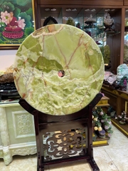 Đồng Tâm Ngọc Onyx Xanh Tuyệt Tác Lục Bảo Trấn Trạch, Tụ Khí Sinh Tài