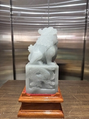 Ấn Tỳ Hưu Ngọc Onyx Xám Gia Tăng Quyền Lực