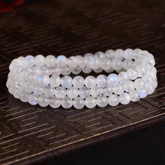 VÒNG TAY ĐÁ MẶT TRĂNG CHUỖI ĐÁ MOONSTONE VIP QUẤN 3