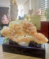 Gậy như ý mẫu đơn Ngọc Onyx huyết