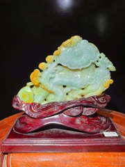 Gậy Như Ý Nhân Sâm Ngọc Phỉ Thúy Bảo Vật Cát Tường Bách Niên Trường Thọ