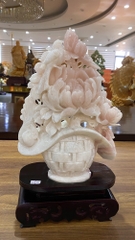 Giỏ hoa mẫu đơn phú quý ngọc serpentine