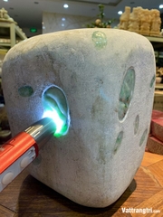 Hàng sưu tầm khối ngọc phỉ thuý thô siêu vip 23cm