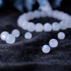 Hạt lẻ đá Mặt Trăng Moonstone 6 - 8 - 10 - 12mm
