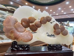 Hồ Lô Ngũ Phúc Vào Nhà Ngọc Onyx Trắng