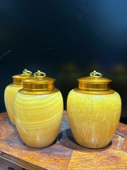 Hũ đựng trà ngọc hoàng long 15x10cm