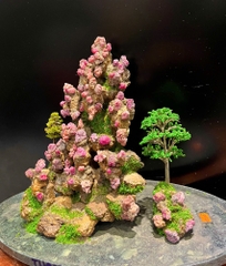 Khối Núi Đại Cảnh Ngọc Ruby Tự Nhiên 40x28x25cm