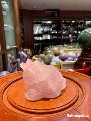 Linh vật Thiềm thừ thạch anh hồng 12cm