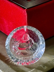 Mặt Dây Chạm Phật Di Lặc Thạch Anh Trắng Trong