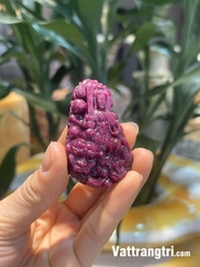 Mặt Phật Vân Thù Bồ Tát đá quý ruby vip 55mm