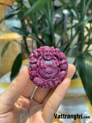 Mặt thần tài di lặc đá quý ruby vip 50mm