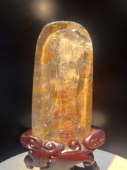 Ngài Địa Tạng Vương Bồ Tát Đá Thạch Anh Ưu Linh 26cm