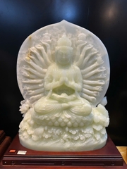 Ngài thiên thủ thiên nhãn ngọc onyx trắng 75cm